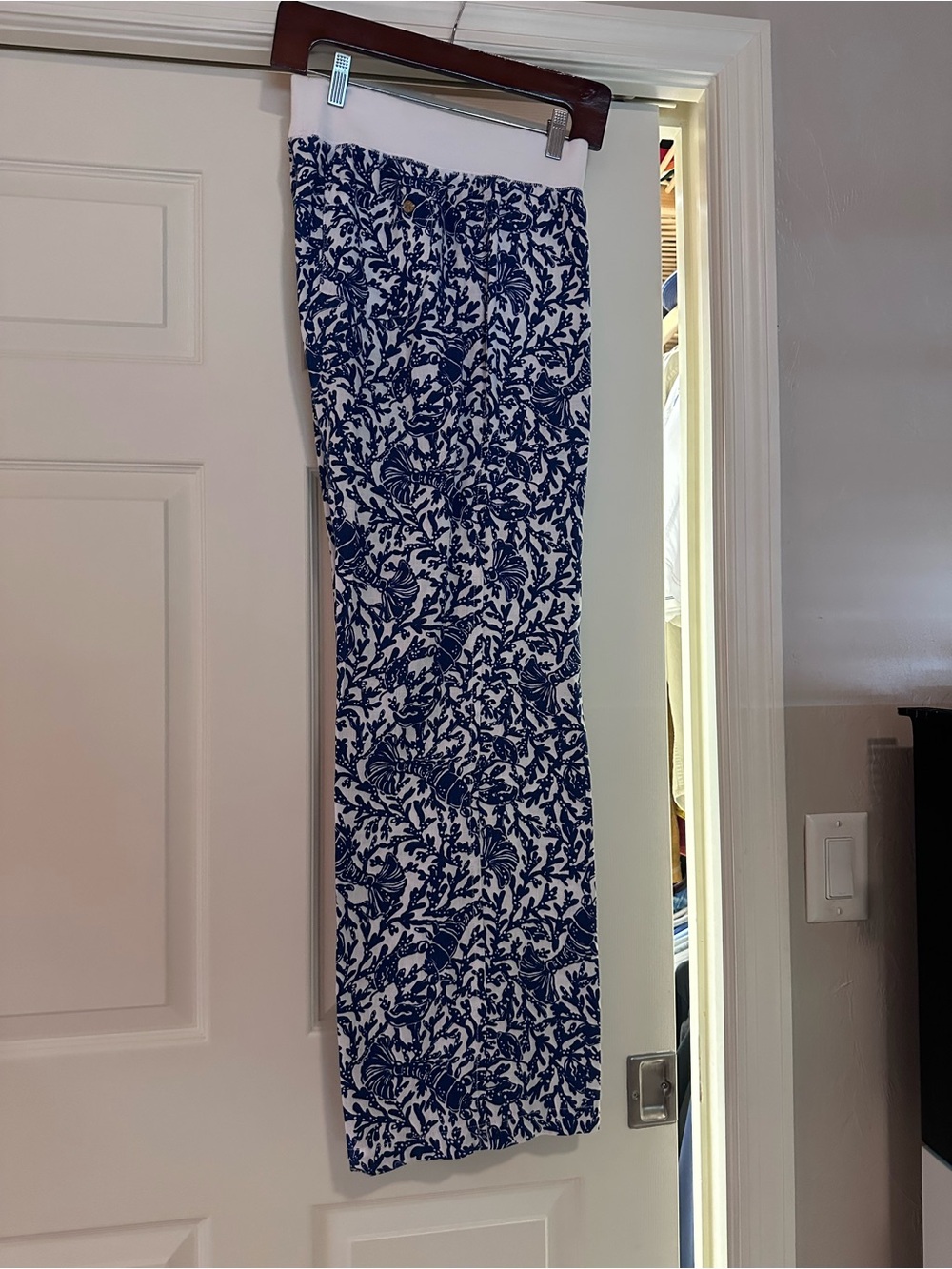 Lilly Pulitzer Blue and White Pallazzo pants.